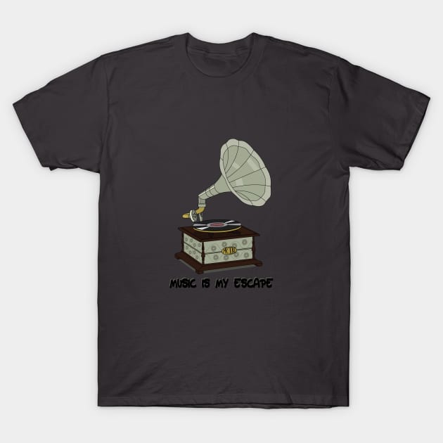 Gramophone T-Shirt by MrJoke